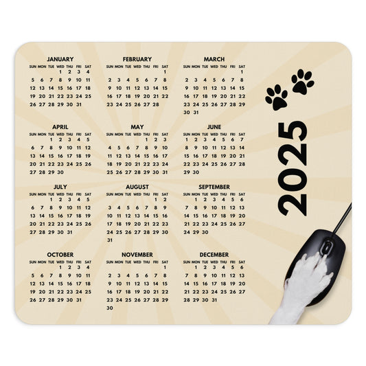 2025 Full Year Calendar Rat Terrier Mouse Pad