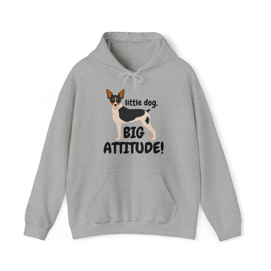 'Small Dog, Big Attitude' Unisex Heavy Blend™ Hooded Sweatshirt