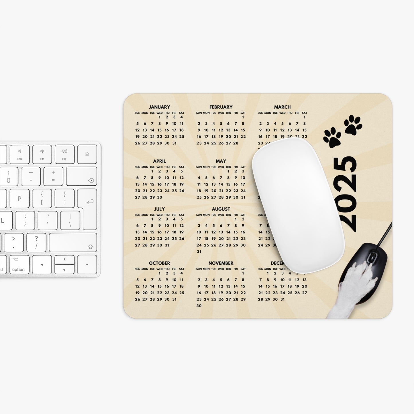 2025 Full Year Calendar Rat Terrier Mouse Pad