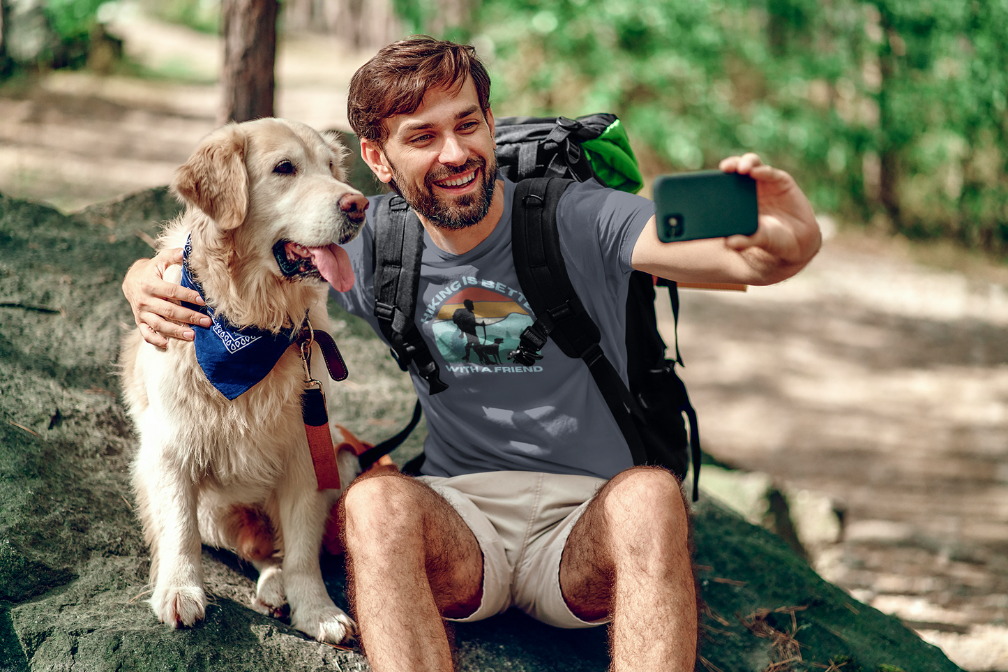 'Hiking is Better with a Friend' Unisex Softstyle T-Shirt